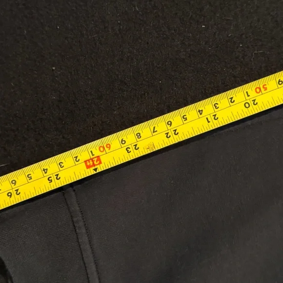 Lululemon Jogger Black Stretch French Cuff Ted Logo Mens Size XL